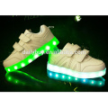 Changeable color USB charging glow boys led shoes for running